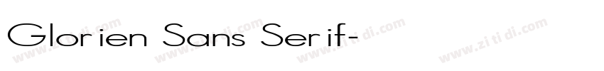 Glorien Sans Serif字体转换